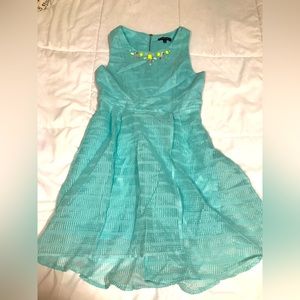 Teal with jewels darling dress. Size 12, boutique D